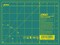 OLFA 6" x 8" Self Healing Rotary Cutting Mat (RM-6x8) - Double Sided 6x8 Inch Cutting Mat with Grid for Quilting, Sewing, Fabric, & Crafts, Designed for Use with Rotary Cutters (Green)
